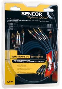 Obrázek z SAV 142-050 3xRCA M-3xRCA M 24K G SENCOR 5m 