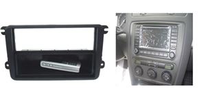 Obrázek z ISO redukce pro Škoda Octavia II, VW Touran, Golf5, Roomster (jen2DIN), Passat B7, Caddy 