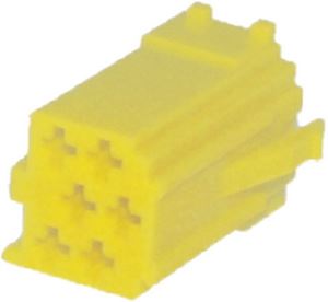 Obrázek z Konektor MINI ISO 6-pin bez kabelů - žlutý 