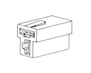 Obrázek z Zástrčka 2-pólová T, sameček 