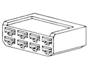 Obrázek z nE Zástrčka 8-pólová, sameček 