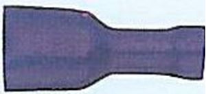 Obrázek z Objímka plochá izolovaná 6,3 mm modrá, 100 ks 