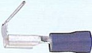 Obrázek z Rozvaděč plochý 6,3 mm modrý, 100 ks 