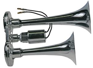 Obrázek z 2-tónová fanfára 289mm, chromová, bez kompresoru 