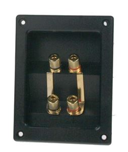 Obrázek z Připojovací svorkovnice reproboxu 4-pólová, zlacená 