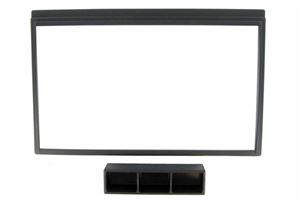 Obrázek z 2DIN redukce pro Nissan Micra (K12) 2003-2010 s 1DIN rádiem z výroby 