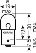 Obrázek OSRAM 12V R5W (BA15s) 5W standard (10ks)