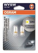 Obrázek OSRAM 12V WY5W (W2,1x9,5d) 12V diadem chrome (2ks) oranžová Duo-blister