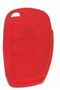 Obrázek z Silikonový obal pro klíč Audi 3-tlačítkový, červený 