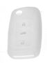 Obrázek z Silikonový obal pro klíč Škoda, VW, Seat 3-tlačítkový, bílý 
