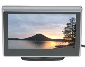 Obrázek z LCD monitor 5" černý na palubní desku nebo držák s přísavkou 