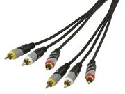 Obrázek HQ propojovací kabel 3xRCA - 3xRCA 5m