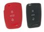 Obrázek z Silikonový obal pro klíč VW, Škoda 3-tlačítkový, červený 