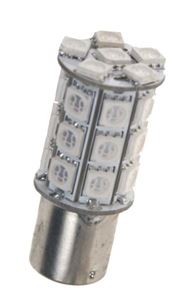 Obrázek z LED BAY15d (dvouvlákno) oranžová, 12V, 27LED/3SMD 