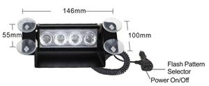 Obrázek z PREDATOR LED vnitřní, 4x3W, 12-24V, modrý, 145mm 