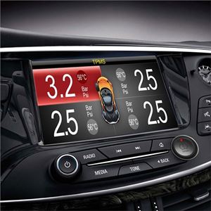 Obrázek z TPMS kontrola tlaku v pneumatice 4 externí čidla s výstupem na monitor 