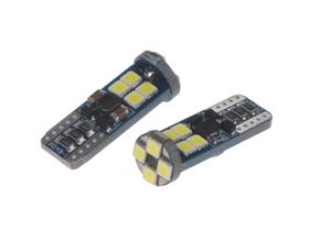 Obrázek z LED T10 bílá, 12-24V, 12LED/3030SMD 