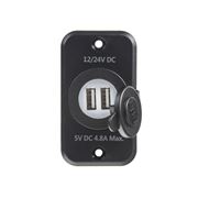 Obrázek 2x USB zásuvka v panelu max 3,1 A