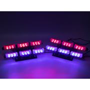 Obrázek PREDATOR LED do mřížky, 12V, modro-červený