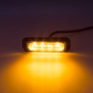 Obrázek z x SLIM výstražné LED světlo vnější, oranžové, 12-24V, ECE R65 