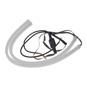 Obrázek z LED pásek, dynamické blinkry oranžová / poziční světla bílá, 45 cm 