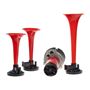 Obrázek z 3-tónová fanfára 220mm, 12V červená s kompresorem ECE R28 