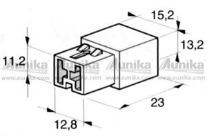 Obrázek z Kryt 2ks dutinky 6,3 mm 