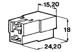 Obrázek z Kryt 3ks dutinky 6,3 mm 