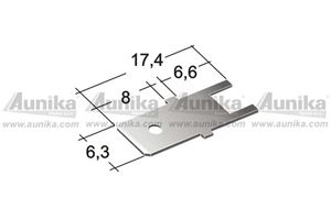 Obrázek z nytovaci konektor 6,3mm - do tistenych obvodu 