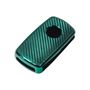 Obrázek z TPU obal pro klíč Škoda, VW, Seat, carbon zelený 