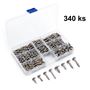 Obrázek z Sada samořezných nerezových šroubů, 340 ks 