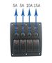 Obrázek z Panel s 4x spínači Rocker 12/24V 