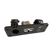 Obrázek Dvojitá CL,2x USB + Anderson zásuvka 50A do panelu