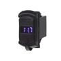Obrázek z 2x USB zásuvka s voltmetrem "Rocker" 