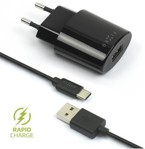 Obrázek z FIXED nabíječka USB-C černá, FIXC-UC-BK 