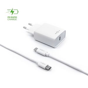 Obrázek z Fixed síť nab. USB-C/USB-C, FIXC18-CC-WH 