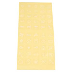 Obrázek z Nálepky na spínače Rocker, transparentní 