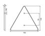 Obrázek z Zadní odrazový element - trojúhelník 