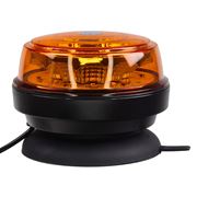 Obrázek LED maják, 12-24V, 12x1W oranžový, magnet, ECE R65