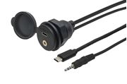 Obrázek USB-C + AUX zasuvka s kabelem