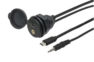 Obrázek z USB-C + AUX zasuvka s kabelem 