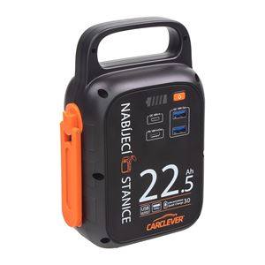 Obrázek z Multifunkční nabíjecí stanice - powerbanka CARCLEVER, 22.500mAh / 83,25Wh 