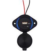 Obrázek USB QC3.0 + USB-C zásuvka 12/24V, montáž na povrch