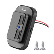 Obrázek 2x USB QC3.0 zásuvka 12/24V, montáž na povrch