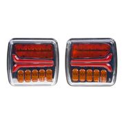 Obrázek Sdružená LED lampa zadní s dynamickými blinkry 12/24V