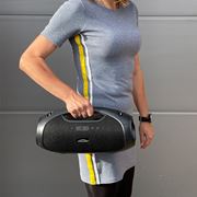 Obrázek CARCLEVER bezdrátový Bluetooth reproduktor, voděodolný IPX6, USB, AUX, MIC, RGB