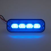 Obrázek PREDATOR 4x4W LED, 12-24V, modrý, ECE R10