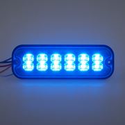 Obrázek PREDATOR 12x4W LED, 12-24V, modrý, ECE R10