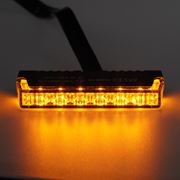 Obrázek PROFI SLIM výstražné LED světlo vnější, do mřížky, oranžové, 12-24V, ECE R65