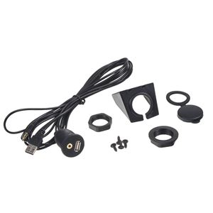 Obrázek z Prodlužovací kabel USB + AUX s panelem na palubní desku 